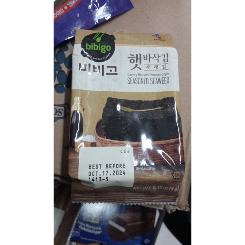 

bibigo seasoned seaweed 5gr isi 10 lembar 1 gratis 1