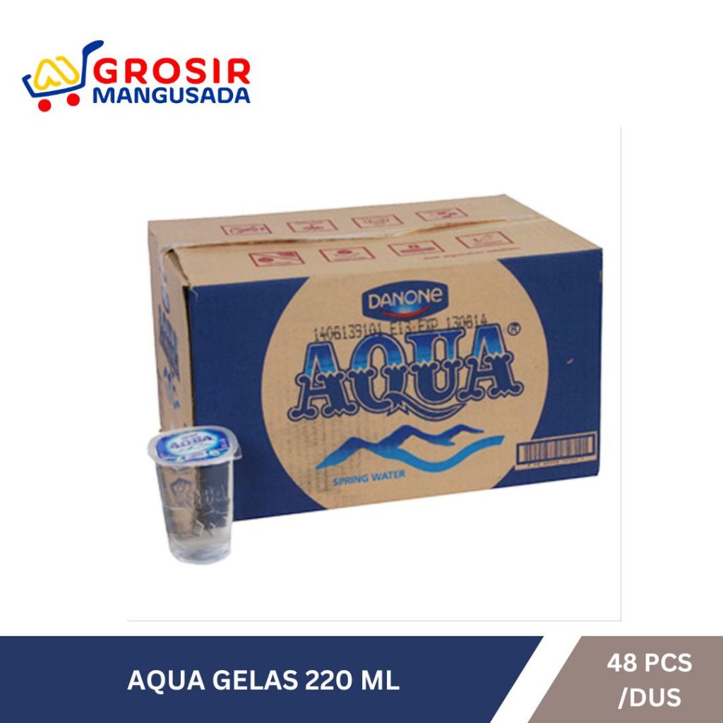 

Air Mineral AQUA Gelas 220ml 1 dus isi 48pcs Nikmati Harga Terbaik