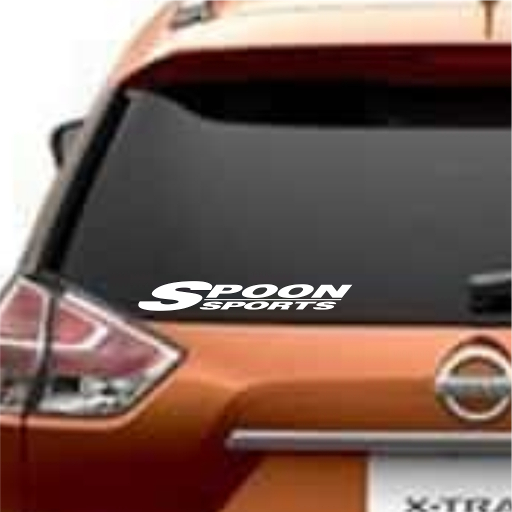 cutting sticker mobil spoon sports stiker kaca mobil sports variasi aksesoris