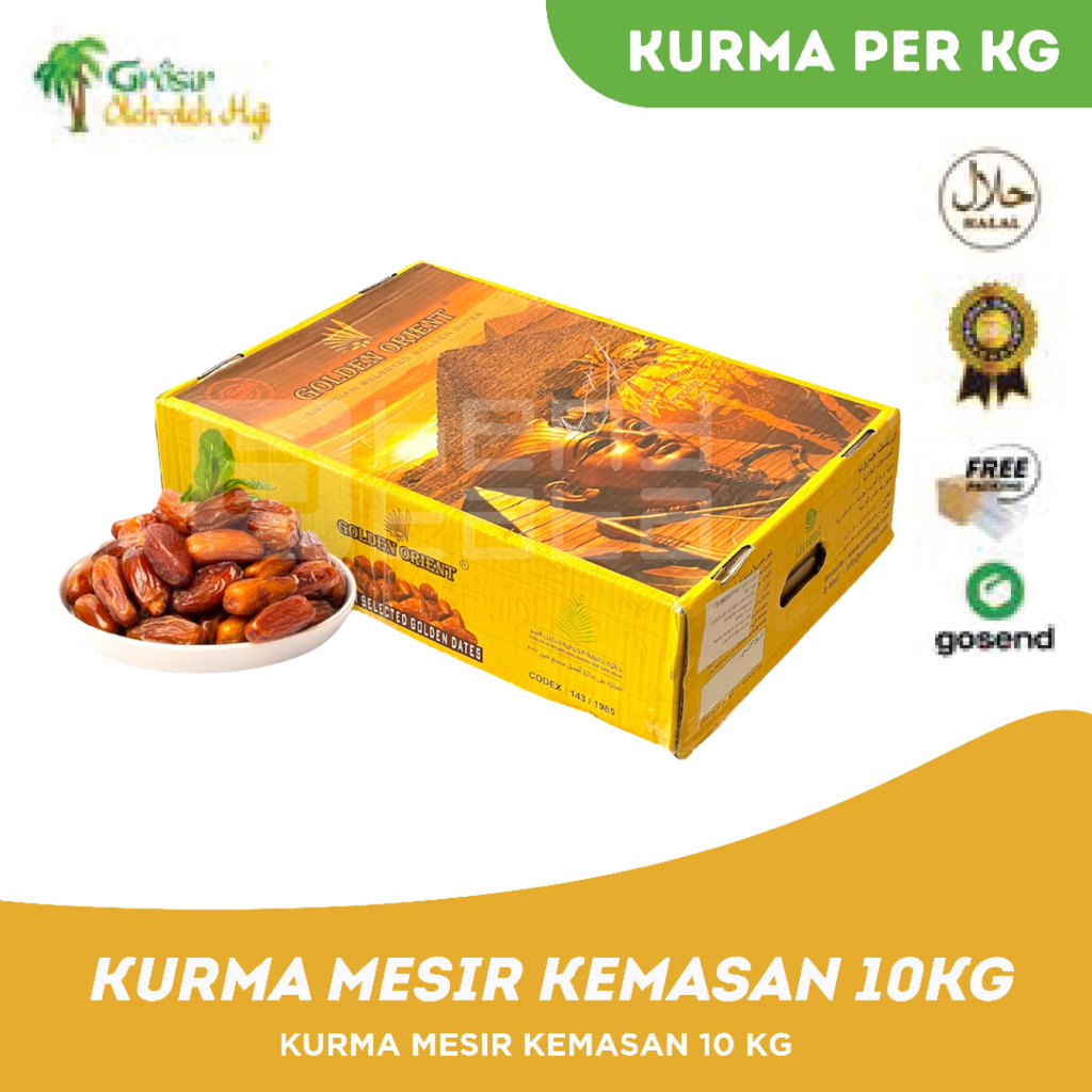 

Kurma Mesir Golden valley 1dus 10kg