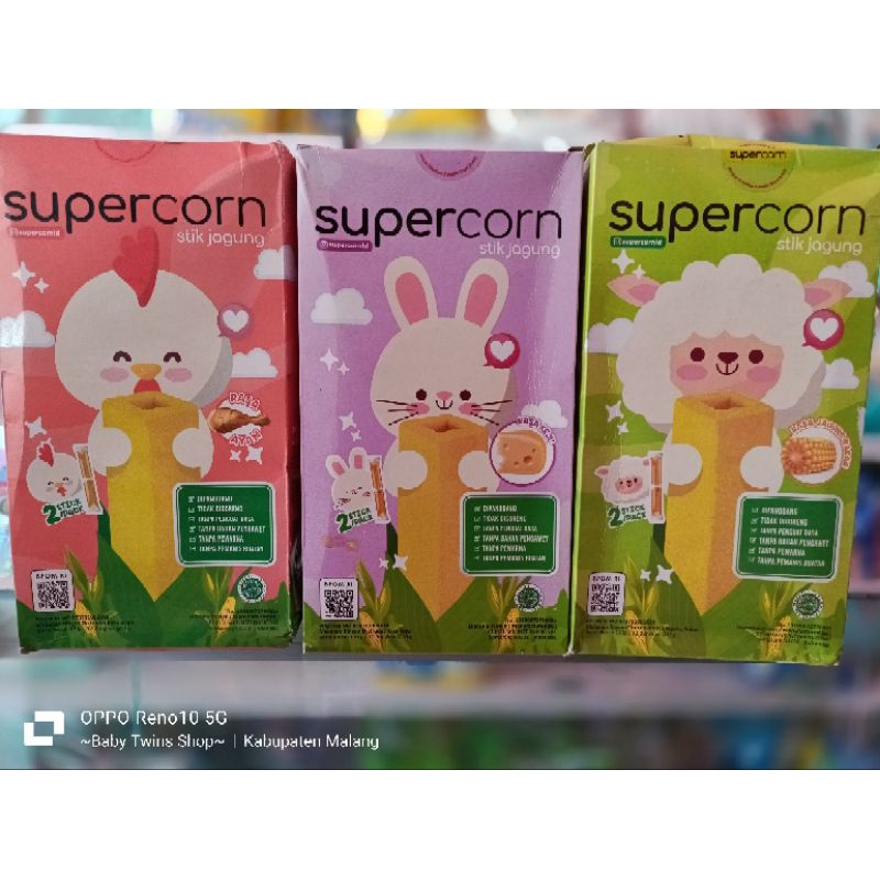 Supercorn - Stik Jagung Camilan Anak / Snack Bayi Supercorn