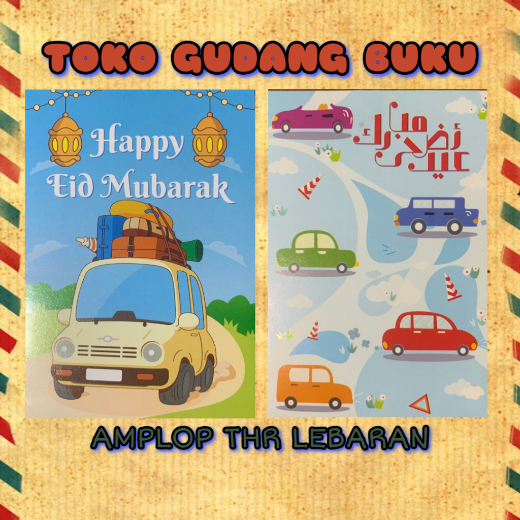 

Amplop THR Lebaran/ Angpau Lebaram Mobil Anak KECIL PREMIUM Isi 50