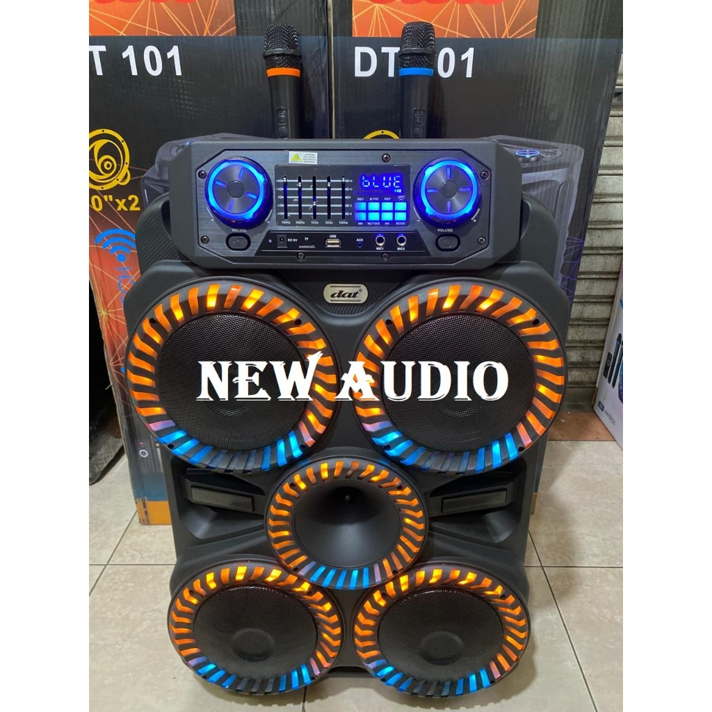 Speaker Portable Bluetooth DAT DT - 806 /8inch" Woofer X 4