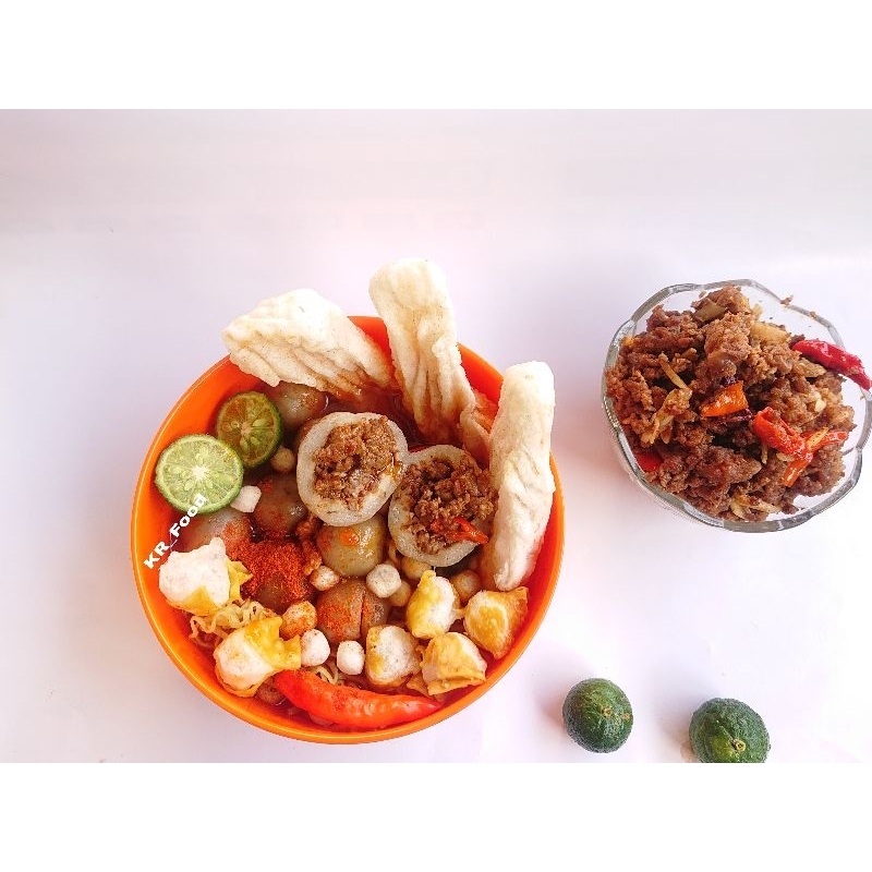 

Baso Aci Granat Isi Daging Sapi Cincang