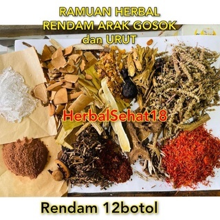 Ramuan Jamu Herbal Rendam Obat Gosok Dan Minyak Urut / Tidak untuk Diminum / Rendaman