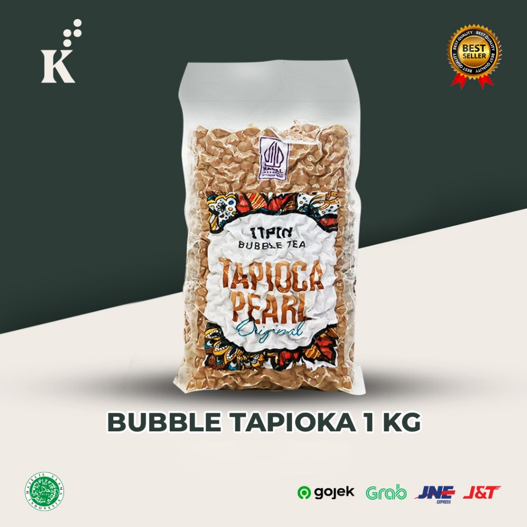 

Bubble Tapioca Mini Original Black Hitam 1kg Lebih Kecil