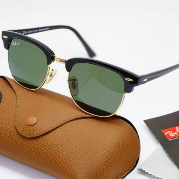 Sungglass clubmaster 3016 size 51 grade original - black gold