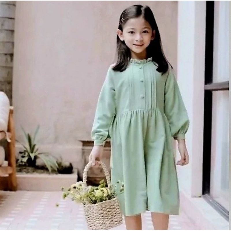 Aria Dress , by Lewis Emma, baju terusan anak perempuan, tunik lengan panjang anak perempuan, baju l
