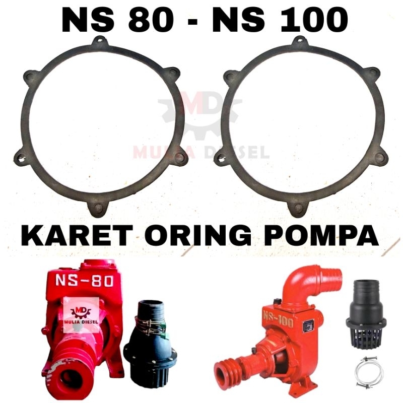 Karet Oring Paking Tutup Kipas Pompa Air NS80 NS100 NS 80 100