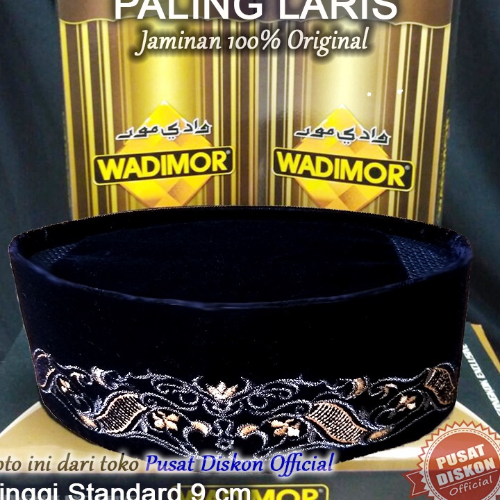 Peci Bordir Wadimor Kopiah Bordir Songkok Bordir Peci Batik Songkok Batik Dewasa Wadimor bcm