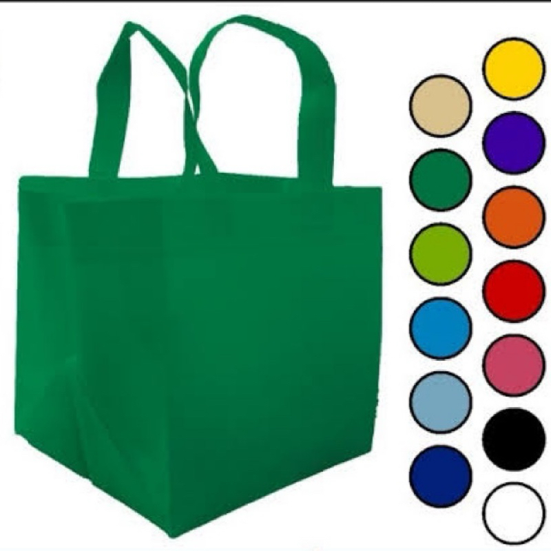 tas segi nasi kotak bag tas spunbond kain polos segi box 21,5 cm x 20,5cm x 27cm gift bag goodie bag