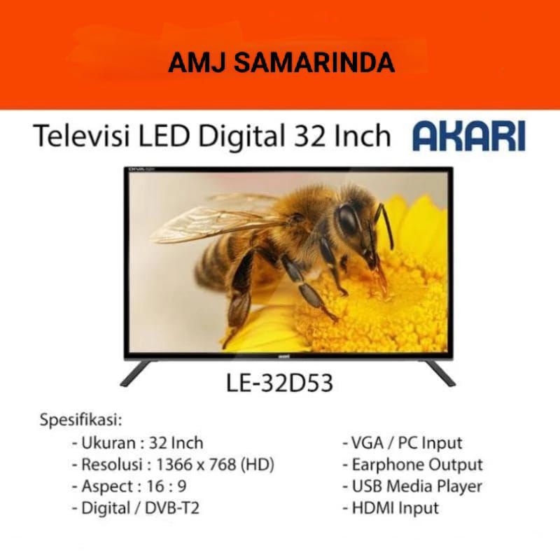 TV LED digital AKARI 32 inch LE-32D53