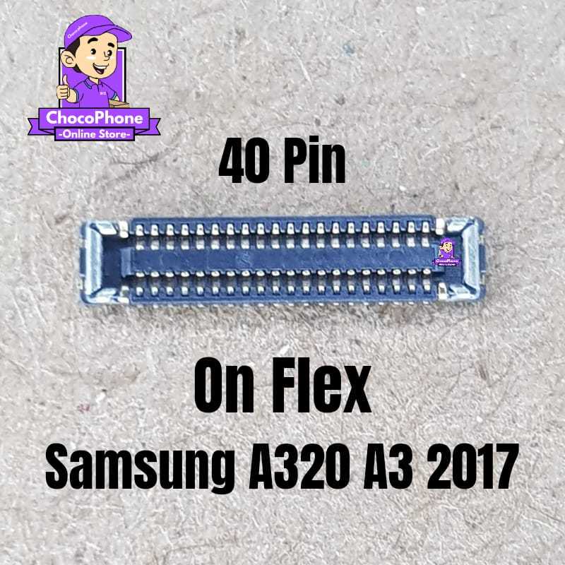 KONEKTOR LCD SAMSUNG A320 A3 2017 SOCKET CONNECTOR ORIGINAL