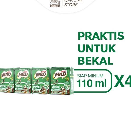 

Terbaru Milo ActivGo Minuman Mengandung Susu dan Cokelat UHT Multipack 11ml x4 Z81