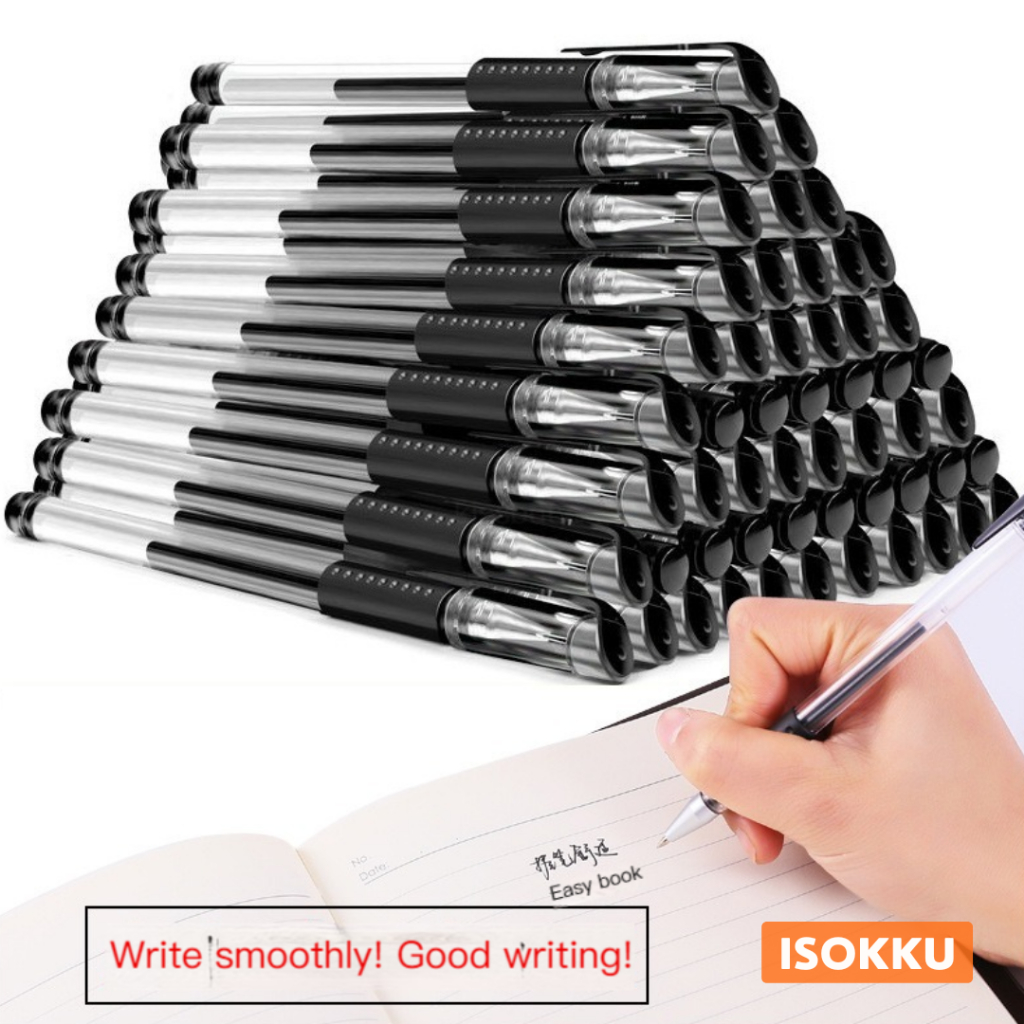 

ISOKKU Pulpen Gel 0.5mm Isi Ulang Tinta Refill 1 Pcs - Black