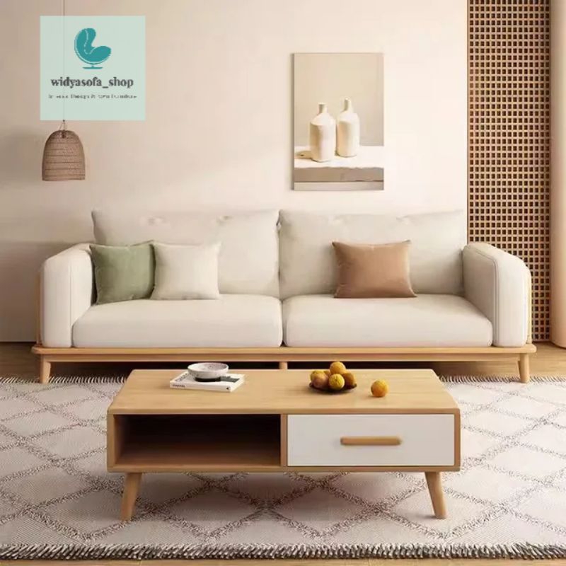 Sofa Kayu Jati 2 Seater Minimalis Kualitas Terbaik