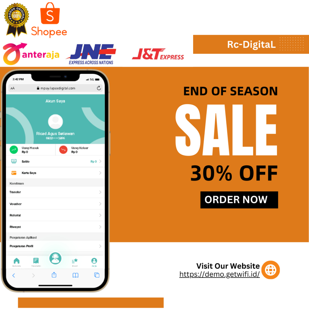 Source Code Script PPOB Pulsa Update New Terbaru Termurah se Shopee