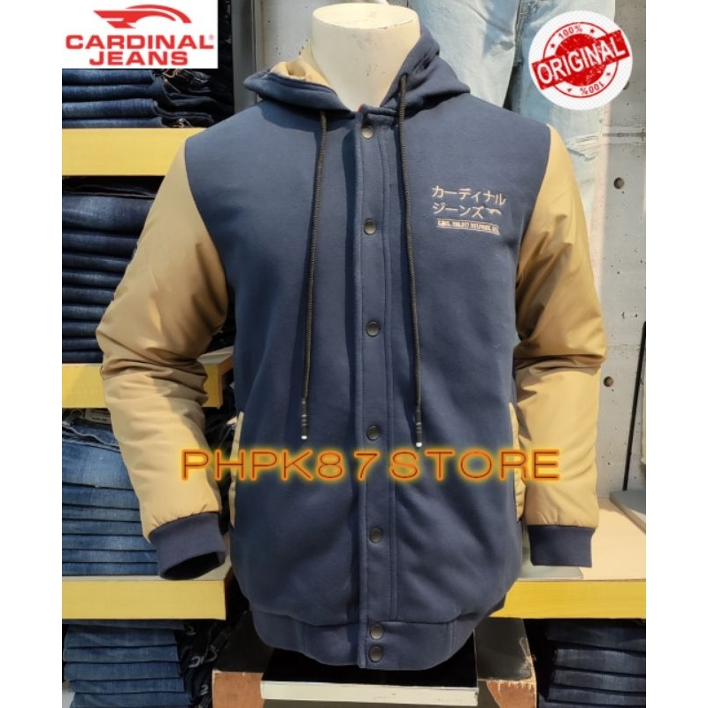 CARDINAL JEANS JAKET BOMBER PRIA ORIGINAL CARDINAL TERBARU BAHAN SANGAT TEBAL