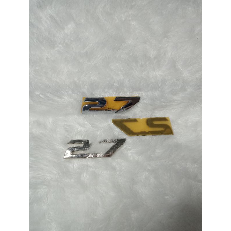 Emblem tulisan 2.7 original emblem tulisan 2.7 Innova Fortuner original