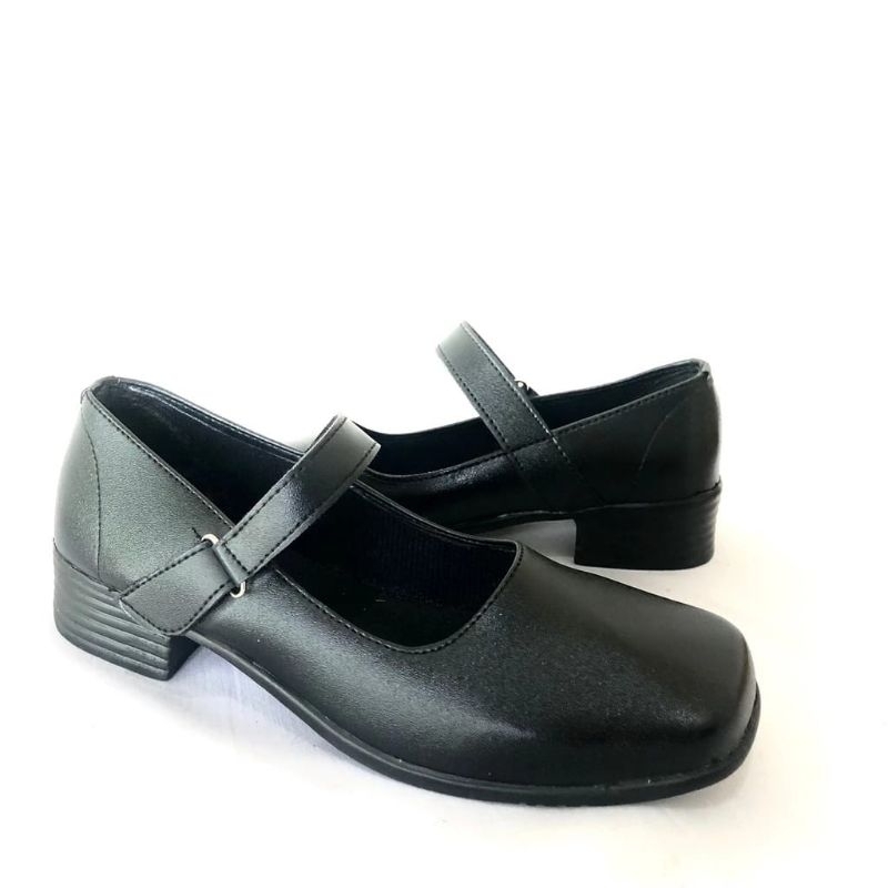 avek paskibra sepatu pantofel wanita hitam