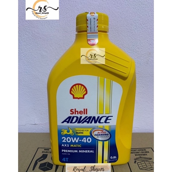 Paling Diminati OLI SHELL AX5 MATIC SAE 2W4 8 ML ORIGINAL Oli Motor yamaha Oli Motor Vario Oli Motor