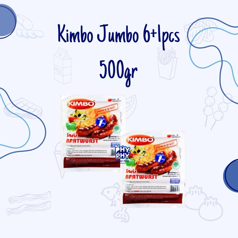 

Kimbo Sosis Bakar Jumbo 500gr isi 7pcs / Sosis Bakar Jumbo / Kimbo Sosis / Sosis Sapi Bakar