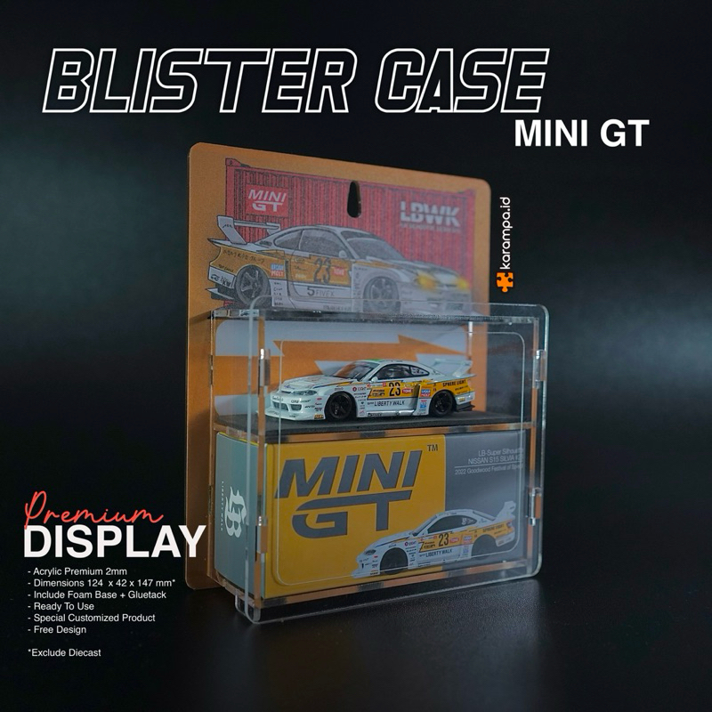 Display Box Akrilik MINI GT Diecast Premium Custom