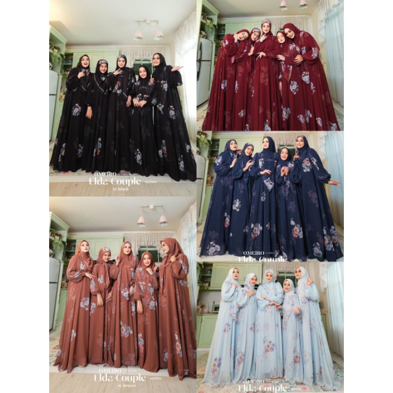 gamis ELDA COUPLE series OMEIRO by Zulfha iranda (tanyakan stok)
