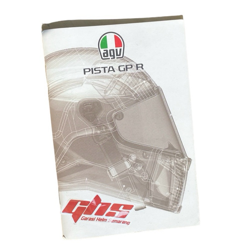 MANUAL BOOK AGV ORIGINAL CORSA PISTA
