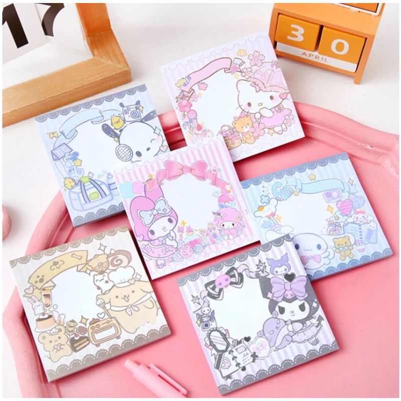 

sticky notes/memopad sanrio lucu kawaii 50 lembar