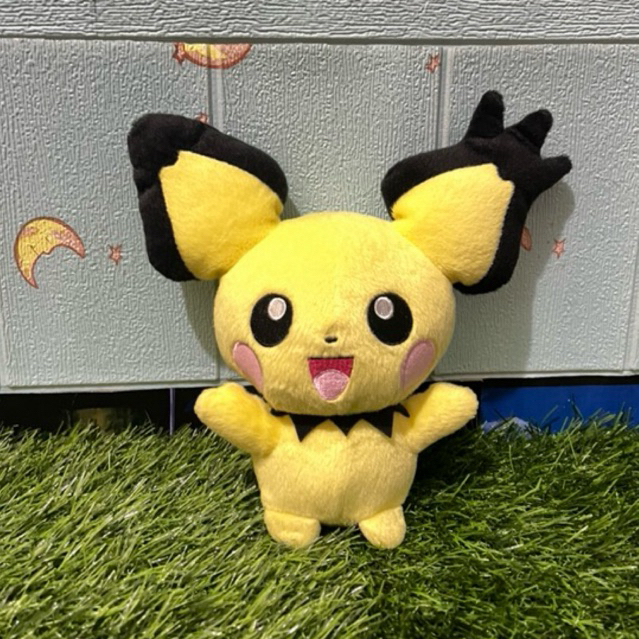 Boneka Plush Official Pokemon Pichu Spiky Ear cute Original Banpresto