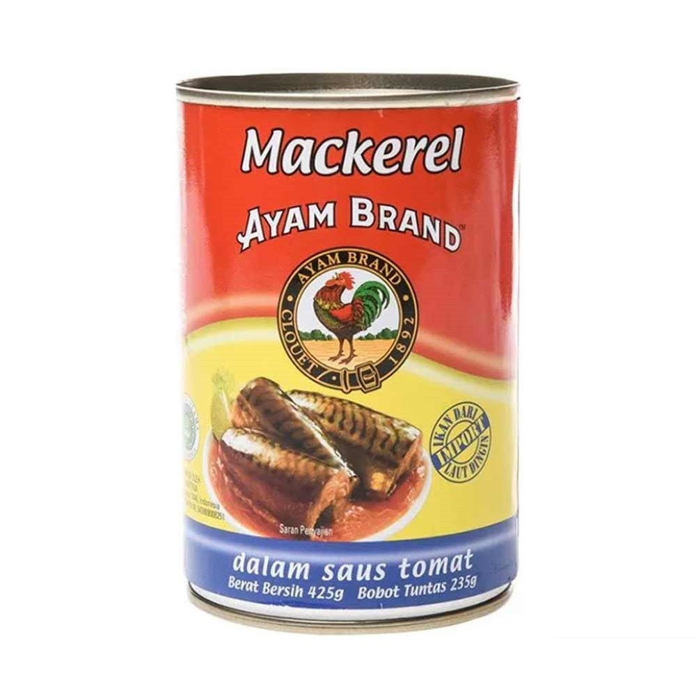

Ayam Brand Sardines In Tomato Bulat 425G | Ayam Brand Mackerel In Tomato Bulat 425G