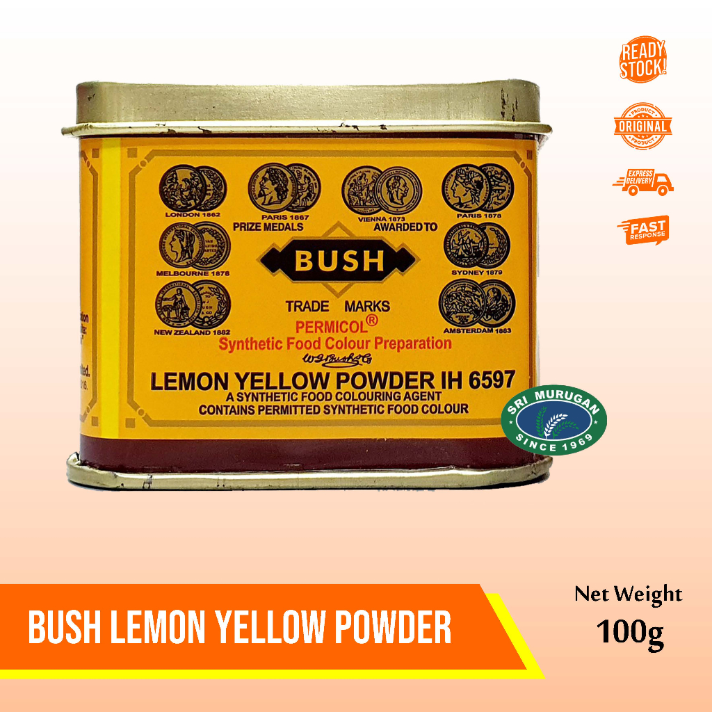 

Bush Food Colour - Lemon Yellow 100 GM