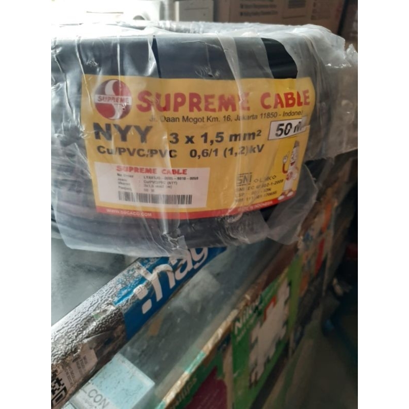 kabel NYY 3x1.5 50 meter supreme