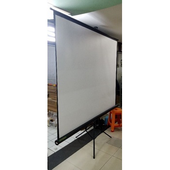 layar proyektor 70" Inch 120cm tripod / screen projector 120cm tripod