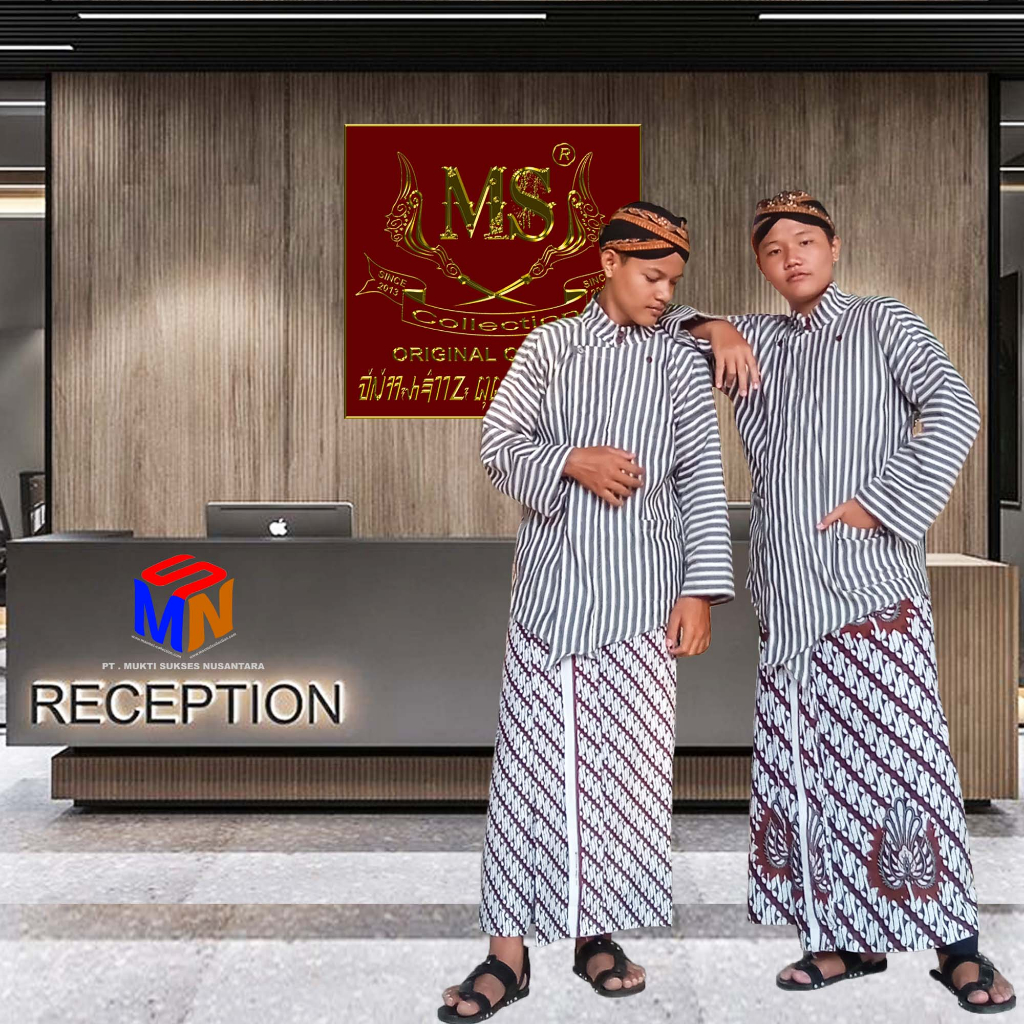 SURJAN KLASIK LURIK HITAM PUTIH KATUN [ S210206 ]