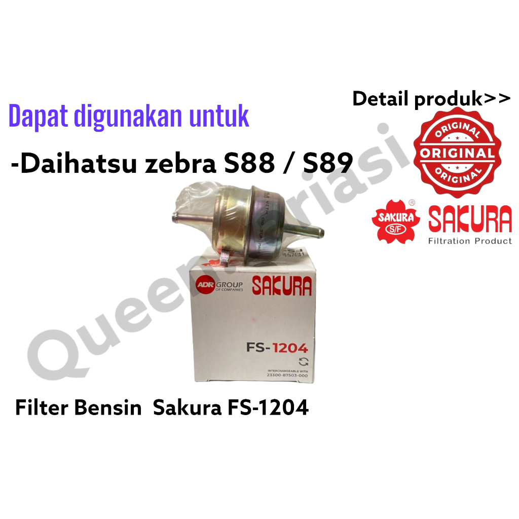 FILTER BENSIN MOBIL DAIHATSU ZEBRA S88 / S89 SAKURA FS-1204