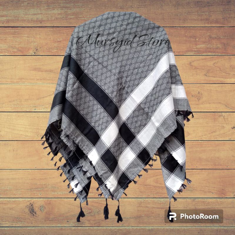 Sorban motif / sorban kuncir / sorban putih / sorban arab