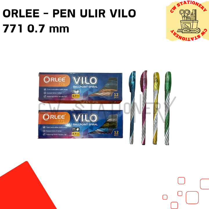 

Orlee - Ballpoint Pen / Pulpen / Bolpen Lilin / Bolpen Spiral Vilo 771