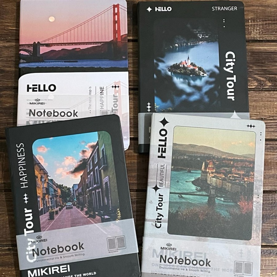 

MIKIREI Sunflower Tulip Hardcover Diary Buku Note Book Planner A5 Ruled Diary Muslimah RB9