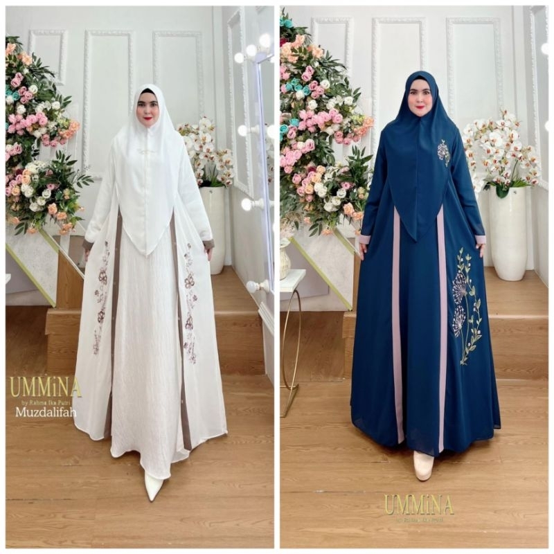 READY MUZDALIFAH Syari 3in1 by Ummina Gamis Muslim Original