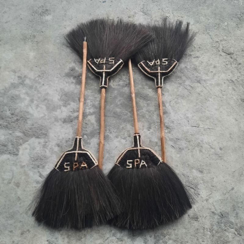 sapu ijuk gagang rotan - sapu ijuk anti rontok sapu khas tasikmalaya