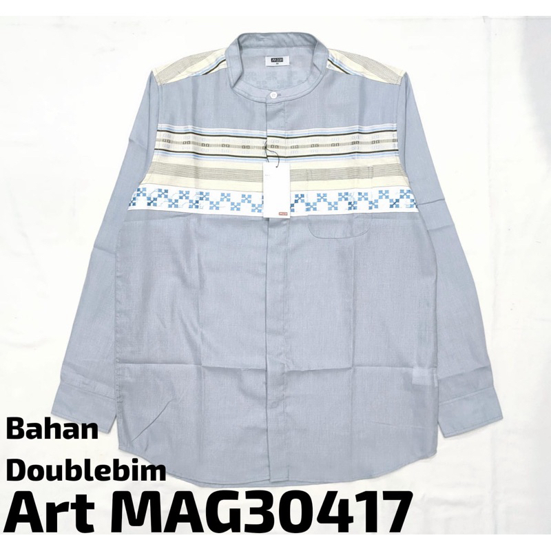 KEMEJA KOKO KATUN PANJANG DEWASA DOUBLEBIM HAPS BY M231