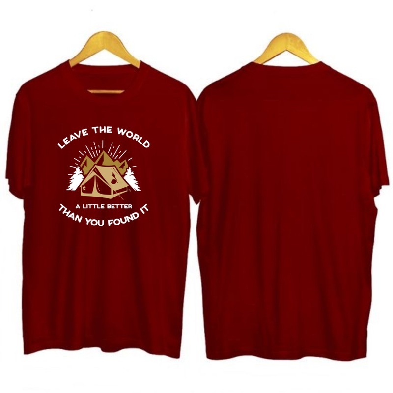 Kaos Pramuka Scout cotton combed 30s Leave The World