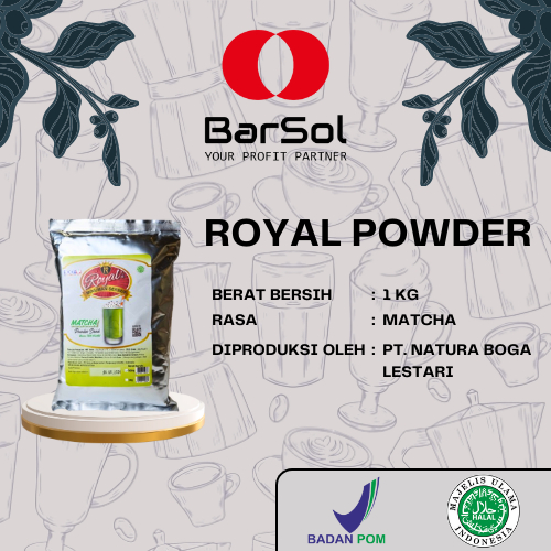 

Royal Powder Matcha 1 Kg - Barsol Indonesia