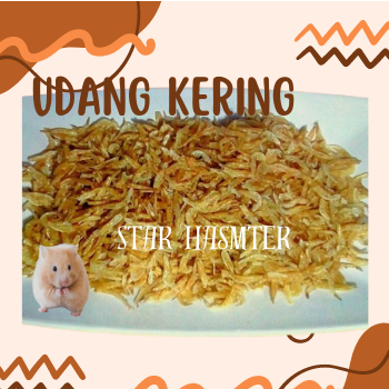 Udang kering tawar camilan hasmter - udang hamster - udang tawar hamster