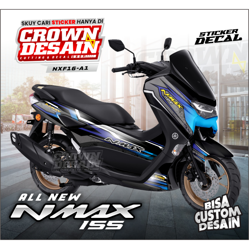 Aksesoris Motor Nmax - Decal Stiker Full Body new Nmax 2021 - Sticker Nmax Variasi Nmax Facelift