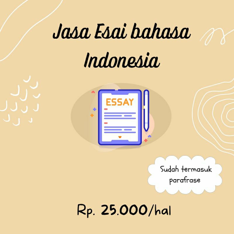 Jasa Penulisan Esai dalam Bahasa Indonesia