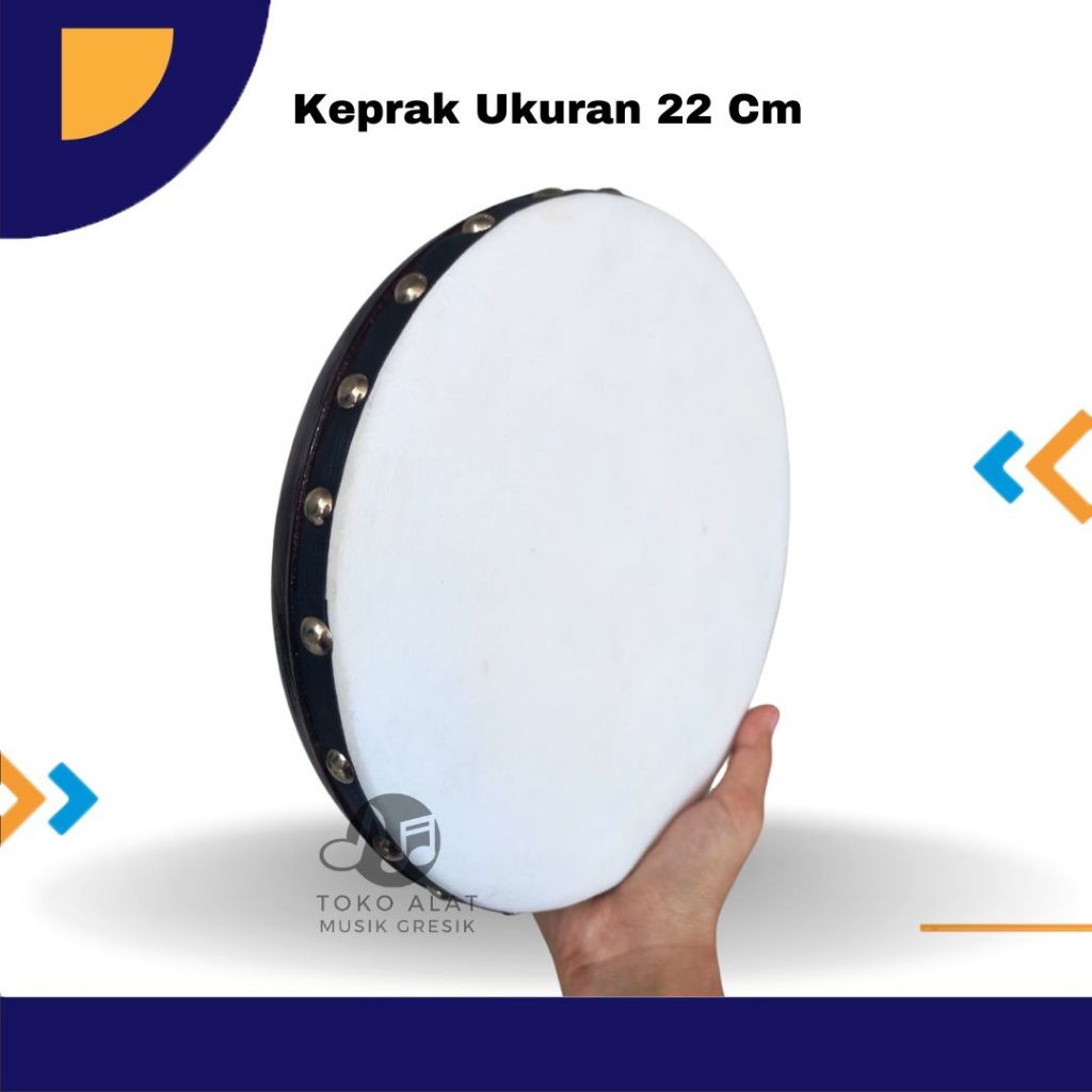 keprak hadroh ukuran 22 cm alat hadroh hadroh jepara rebana jepara