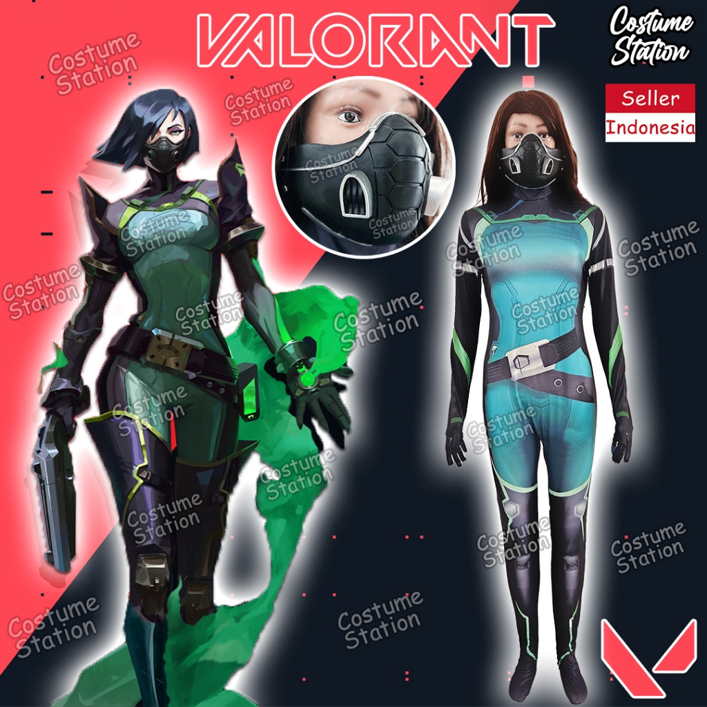 Kostum Valorant Viper / Costume Game Mainan dewasa wanita